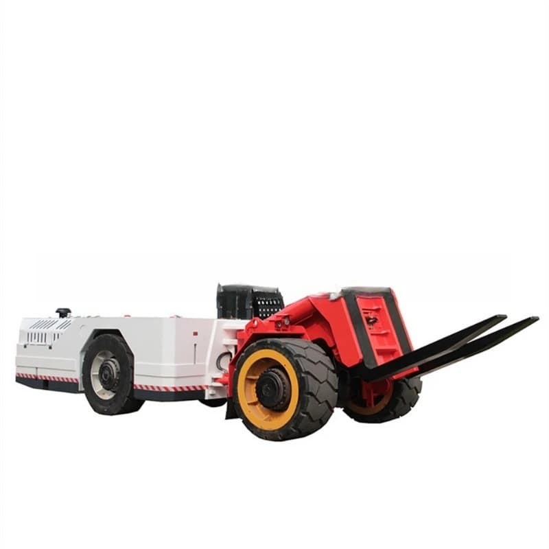 Underground coal mine plate handling vehicle