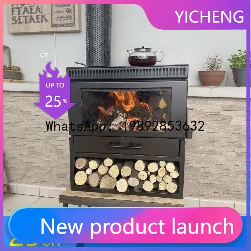 Z2-28  Wood-Burning Fireplace Firewood Home Heating Living Room Rural Homestay Decorative Heating Stove