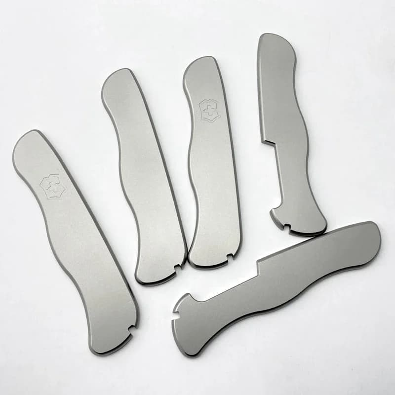 Custom Titanium scales Handle For 111mm Victorinox Swiss Army Knives Liner Lock 0.8461.MW4DE Centurion Rescue Tool