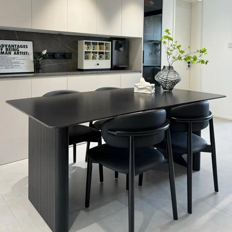 Black Design Dining Table Save Space Relaxing Party Modern Design Luxury Cute Dining Table Interior Mesas De Jantar Home Design
