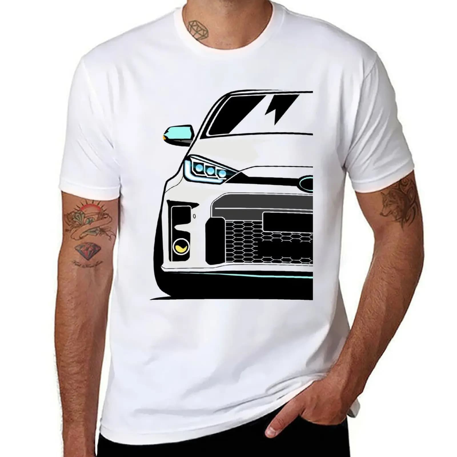 Yaris GR Gazoo Racing T-Shirt man t shirts for men cotton t shirts man 100% T-Shirt