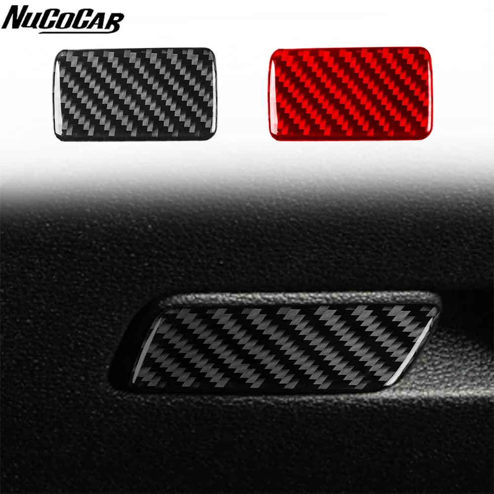 For Kia Sportage NQ5 2022-2025 Carbon Fiber Passenger Storage Box Switch Panel Car Accessories Interior Decorative Stickers
