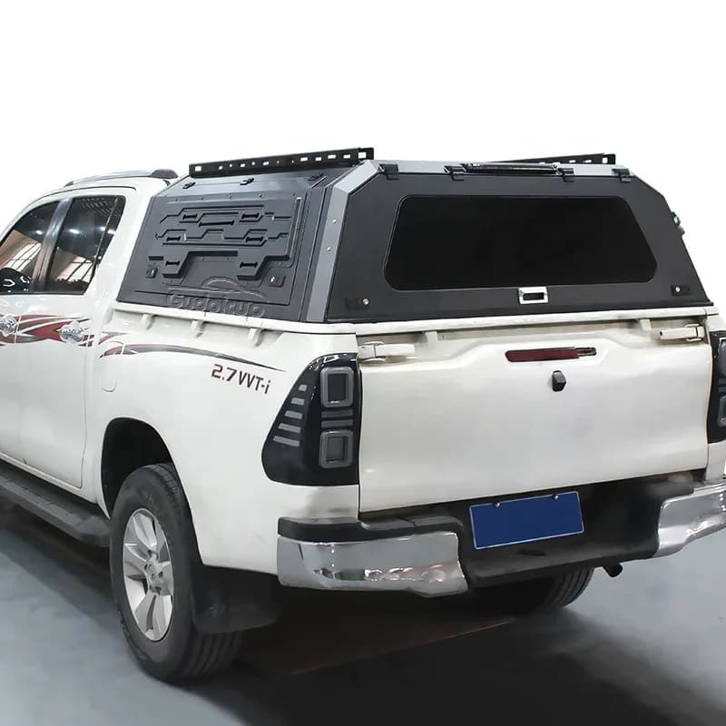 Benext Steel Hardtop Canopy Pickup Truck Beds Hilux Vigo Aluminum Ute Topper Camper Tundra Silver