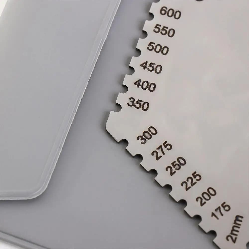 Paint Coating Hexagon Wet Film Comb Hexagonal High Precision Wet Diaphragm Thickness Gauge 25-3000um Stainless Steel