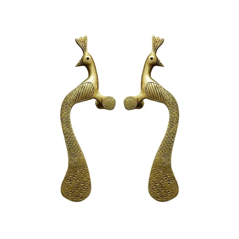Indian handmade door handle brass retro personality cabinet wardrobe shoe cabinet handle