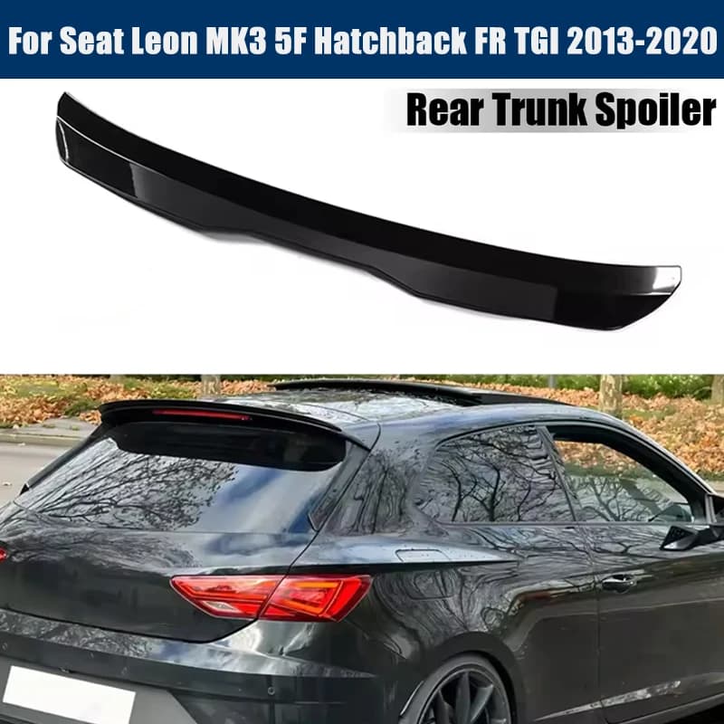 Rear Trunk Spoiler Roof Wing Racing Sport Splitter Exterior Part For Seat Leon MK3 5F Hatchback FR TGI 13-20 Tuning Accessory