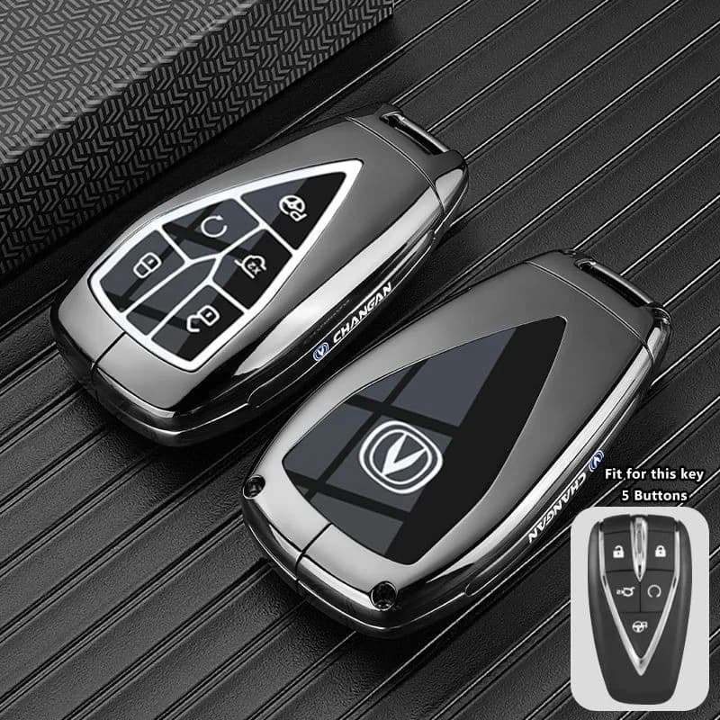 Zinc Alloy Key Case Cover Shell for Changan UNIT UNIK UNIZ PHEV 2025 CS35PLUS CS55 PLUS CS75 PLUS Oshan X7 X5 Car Accessories