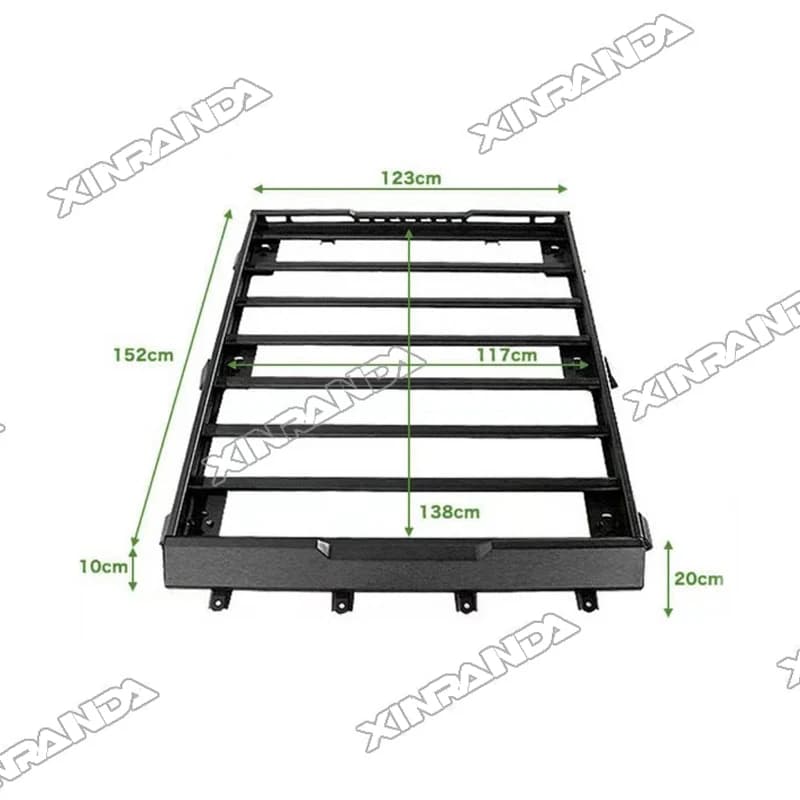 Car Roof Rack Aluminium Luggage Rack for Suzuki Jimny JB64 JB74 2018 2029 2021 2022 2023 2024 Without LED Light 3 Door Top Racks