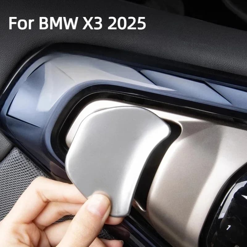 For BMW X3 2025 Car Inner Handle Door Bowl Protective Sticker Alloy Anti-scratch Door Handle Decoration car interior Accessories