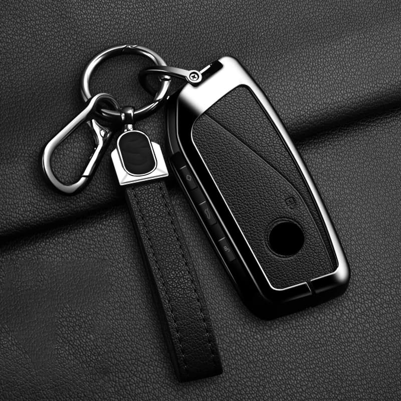 Leather Car Remote Key Case Cover Shell For BMW 7 Series G70 G09 XM U06 G81 M3 2023 i7 X7 G07 LCI iX I20 X1 U11 Protector Fob
