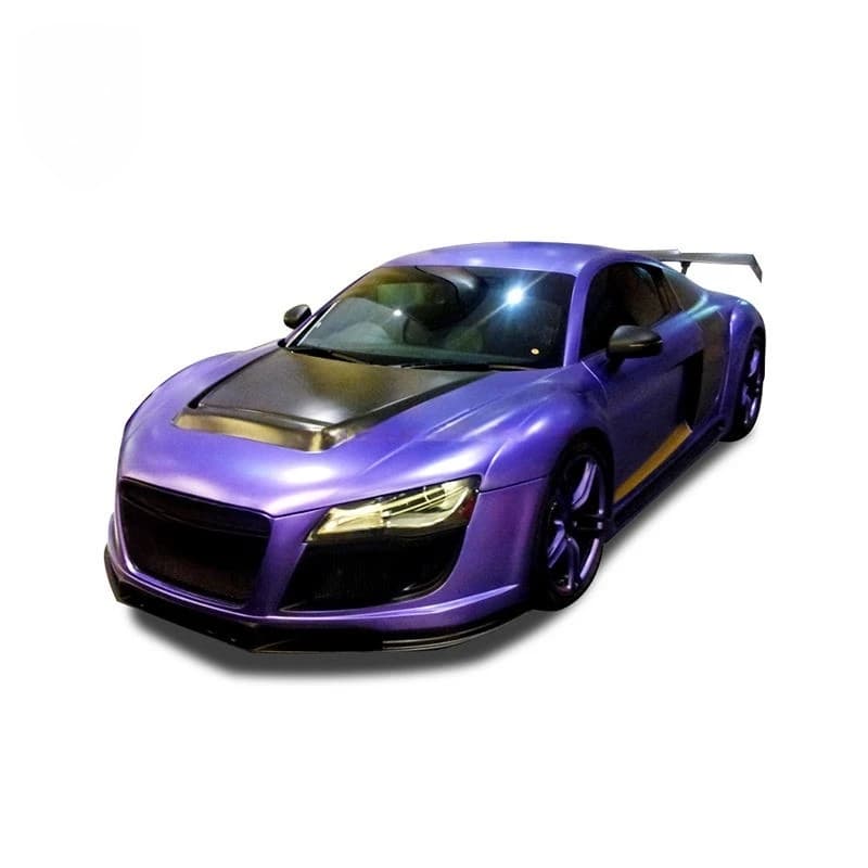 Hot Selling Replacement Carbon Fiber Body Kit Front Bumper Side Skirts Exhaust Rear Spoiler for R8 2008-2015