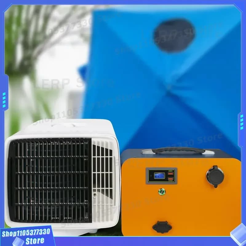 24V Portable Tent Air Conditioner 2500BTU Cooling System for Outdoor Camping Touring Car RV Truck Travel Cooler Unit Device