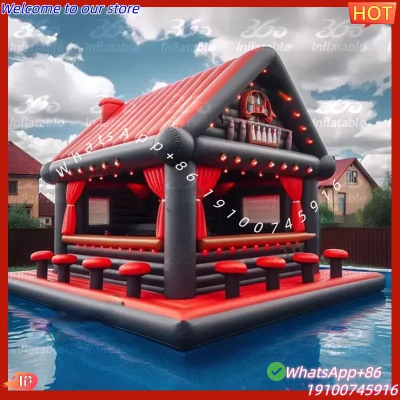 CE 360 Inflatable Customized Bar Pool Inflatable Pub Bar with Water Pool Party Event Advertising Inflatables