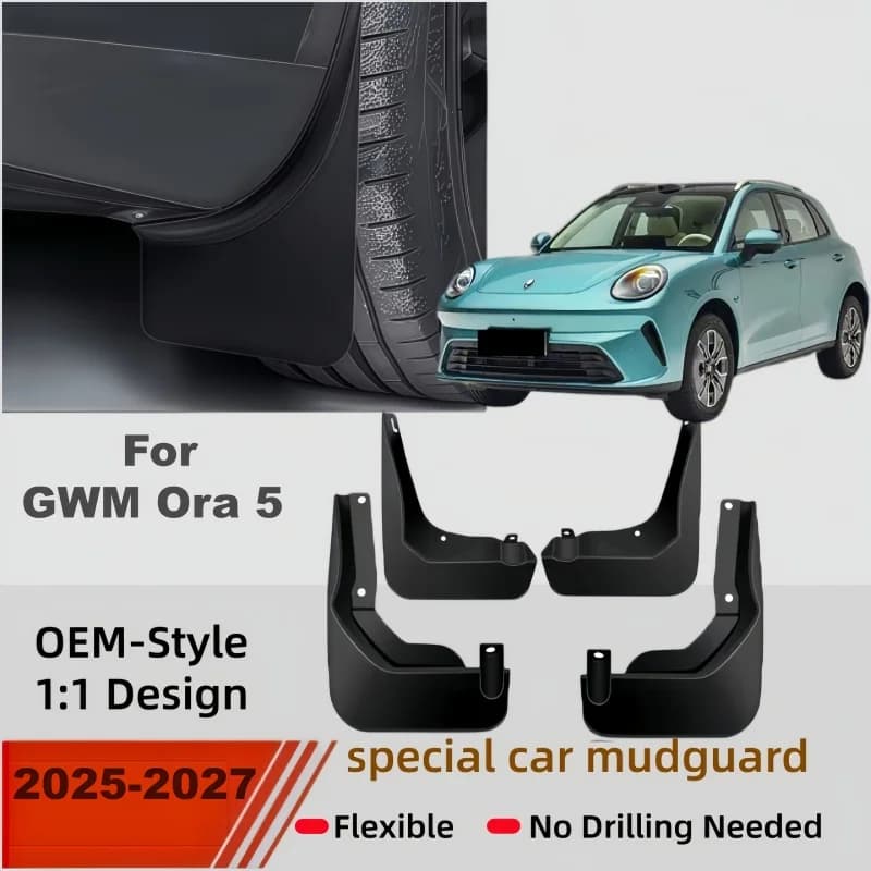 4Pcs Mud Flaps Splash Guards For BYD Atto 1 Seagull Dolphin Mini 2023-2026 Front Rear Wheel Fender Protection Auto Exterior Par