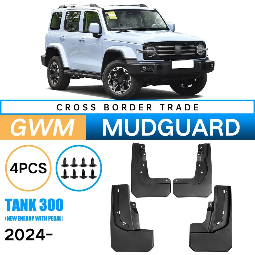 Car Auto Mud Flaps Splash Guards Fender Mudguard for The 2024–2025 Great Wall Tank 300 Special Parts