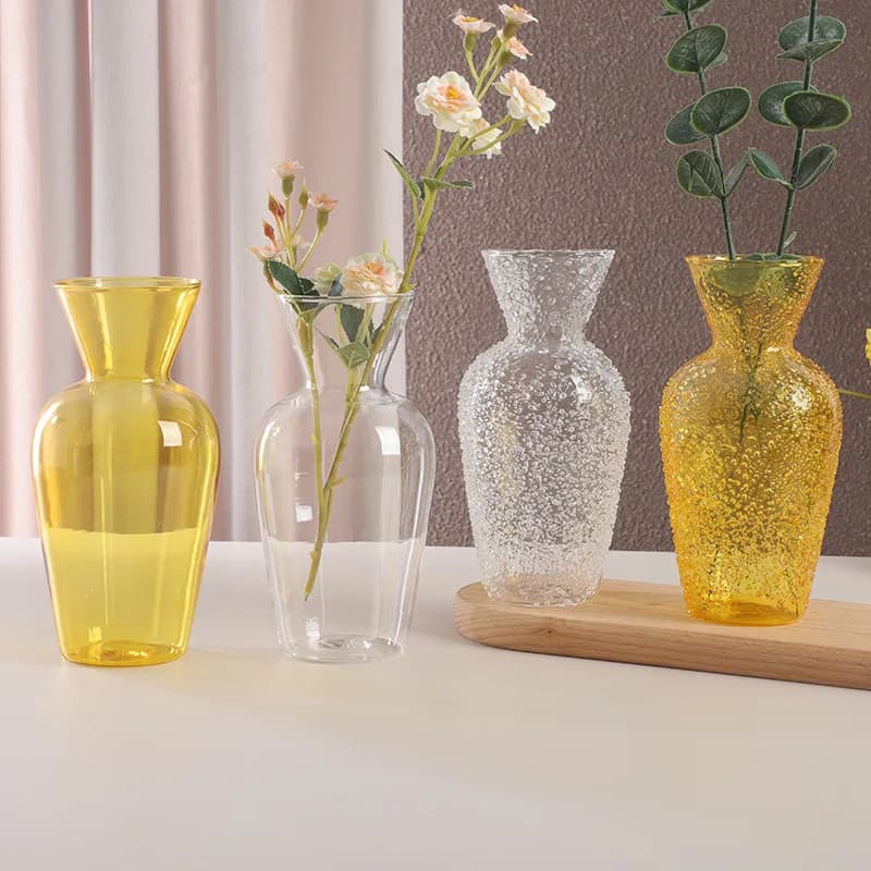 Vase Ornament Living Room Flower Arrangement Glass Advanced Sense تحف كبيره للمنزل В Скандинавском Стиле Decoration Maison