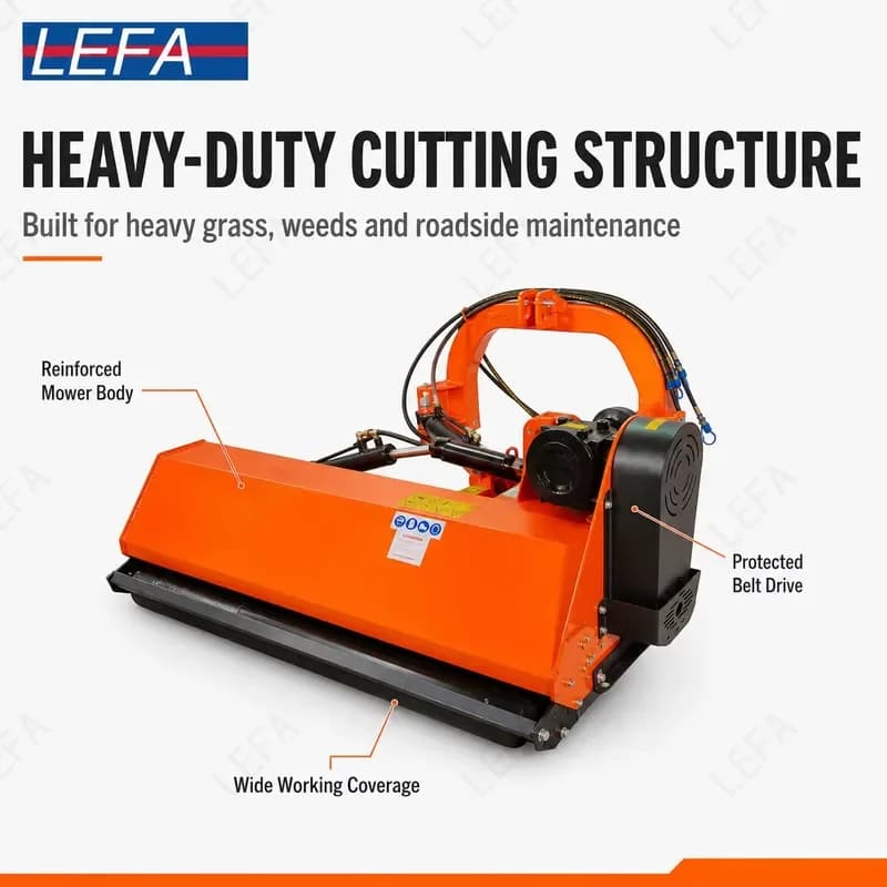2026Hot China 15-55hp Farm Machinery Small New Garden Mower Wholesale 3 Point Pto Driven Tractor Flail Mower