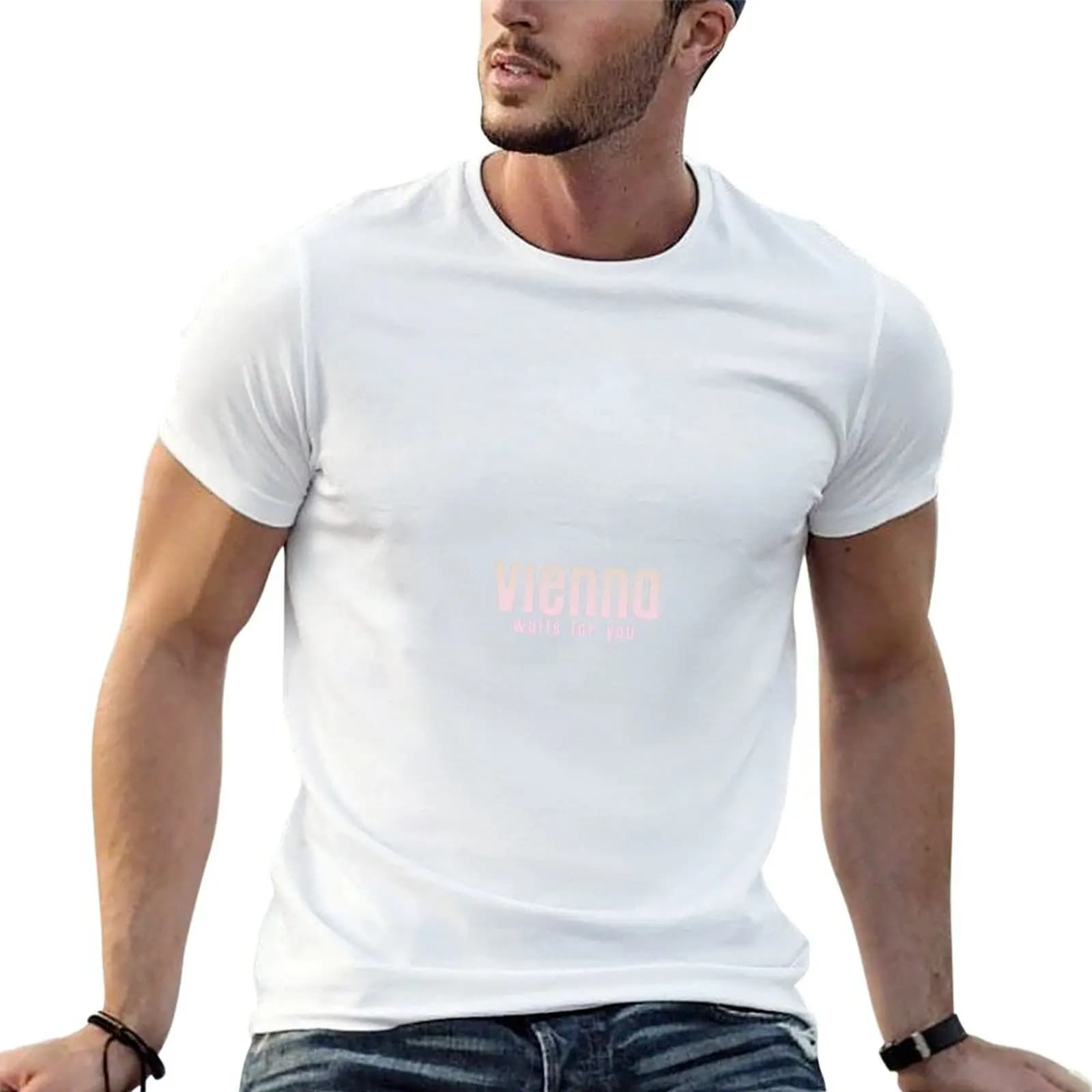 vienna waits for you T-Shirt Casual Basic Short Sleeve T-Shirt