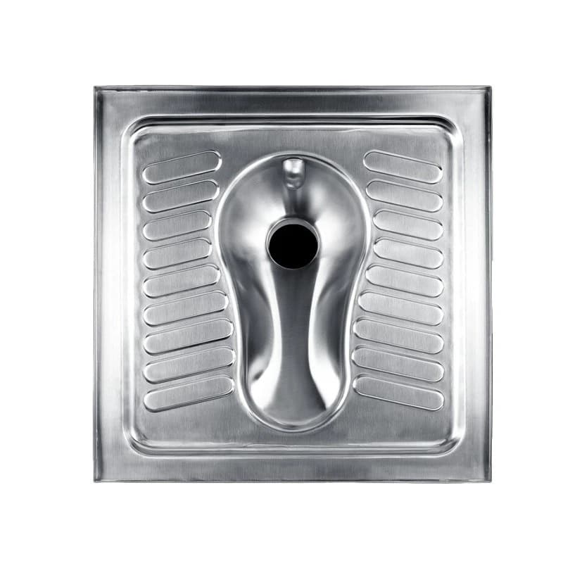 Stainless steel squatting toilet, deodorant, non-slip and anti-corrosion with cover public toilet school stainless steel s