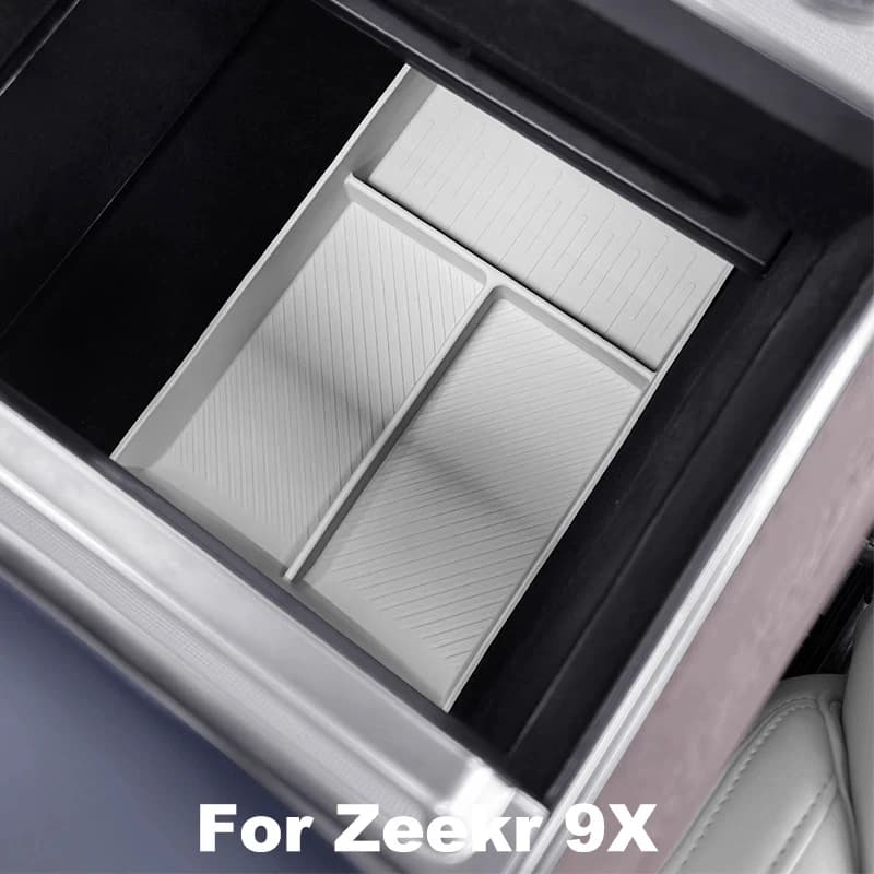 Car Styling Center Console Armrest Storage Box Interior Accessories Car Storage Box Organizer Tray For Zeekr 9X 2025 2026