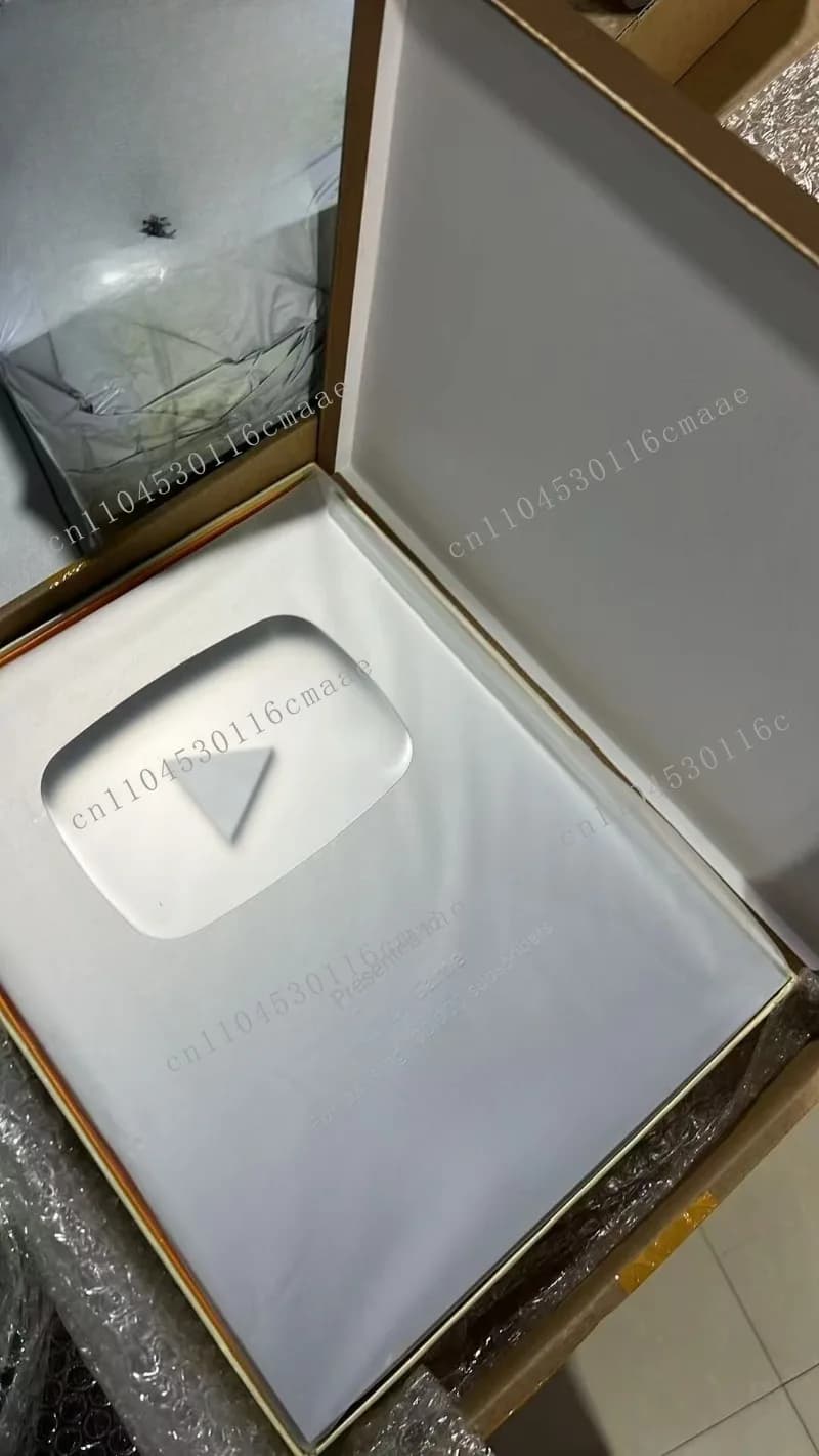 Bestseller   Plaque Play Button Gold Customized Name  Award Plaque,custom YouTube Award Bring A Name