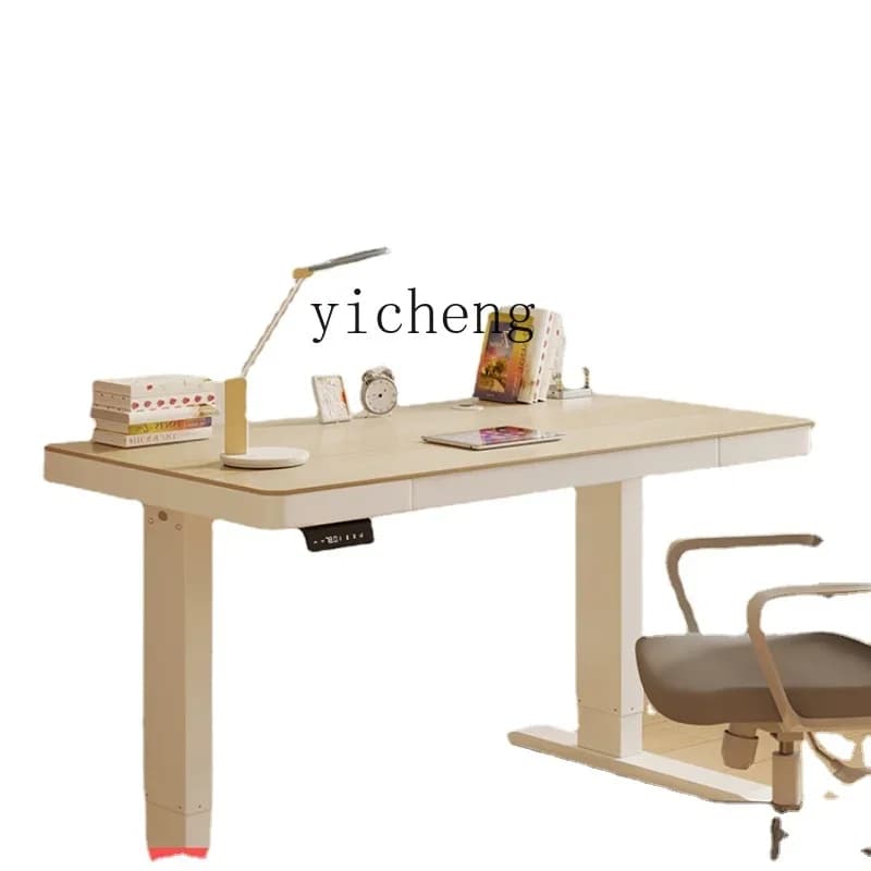 Zf Solid Wood Intelligent Electric Lifting Computer Desk E-Sports Study Office Desk Work