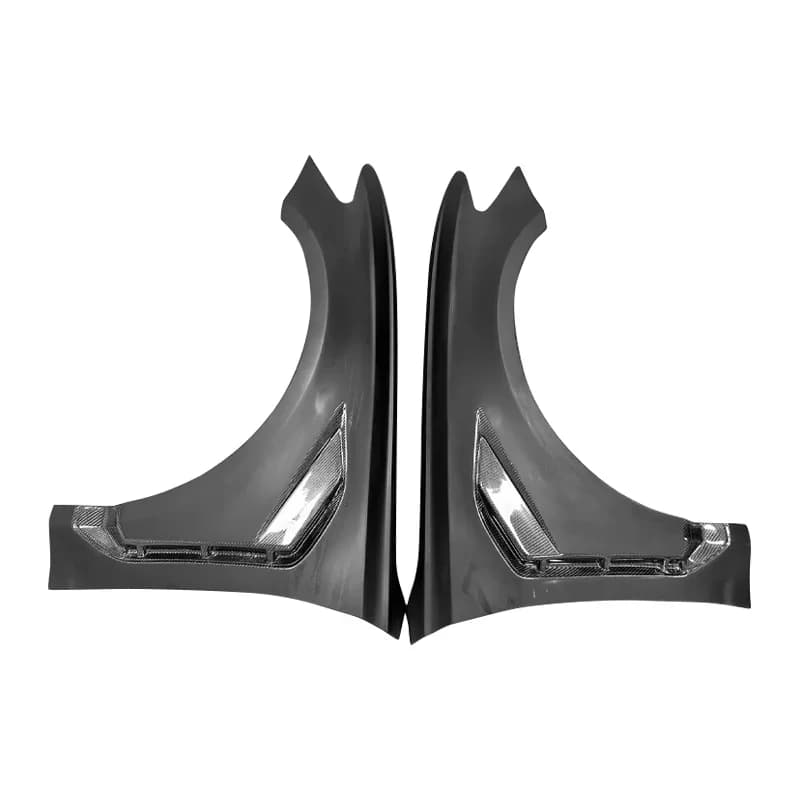 Half Carbon Fiber Fender for RS6 C8 2019 Front Bumper Side Fender Air Vent Mudguard Car Accessories Bodykit Car Bumpers
