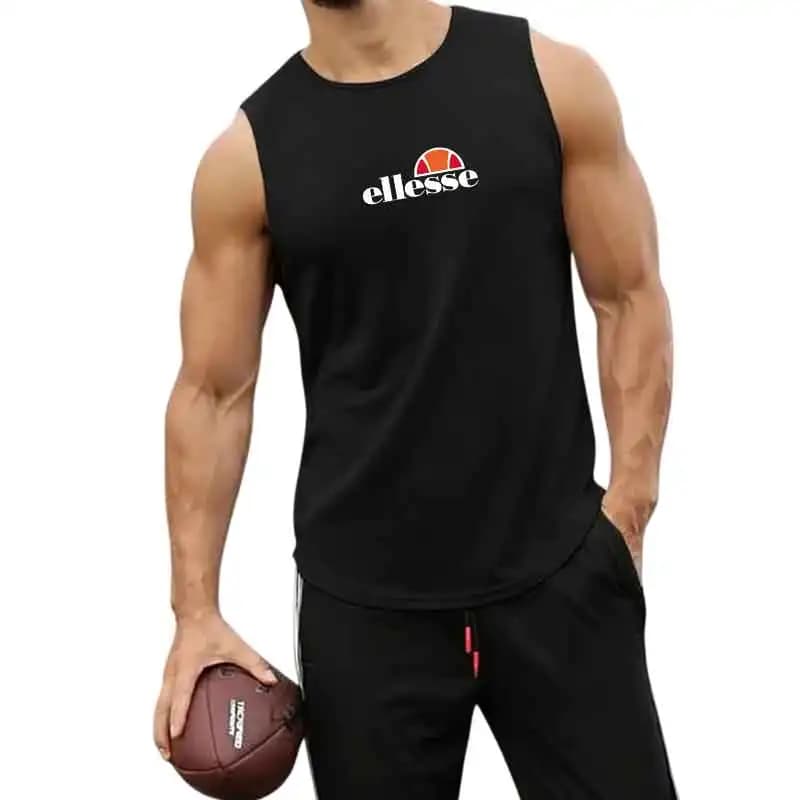 Best Seller Men's Fitness Tank Top Fashion Gym T-shirt Hawaiian Beach Surf Sleeveless Vest Summer Casual Sports Basketball Vest