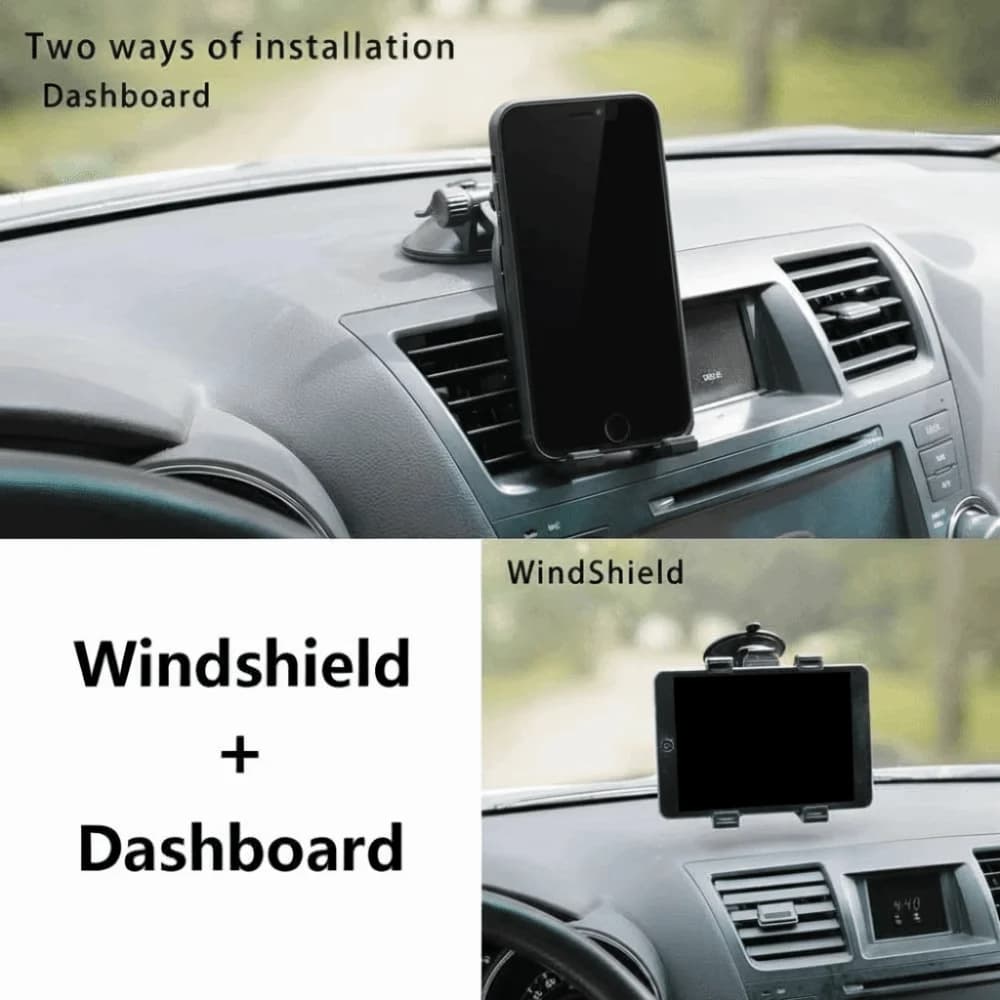 Flexible Car Phone Holder Long Arm 360° Rotating Windshield Phone Mount Suction Cup Desk Holder Auto Phone Stand Car Interior