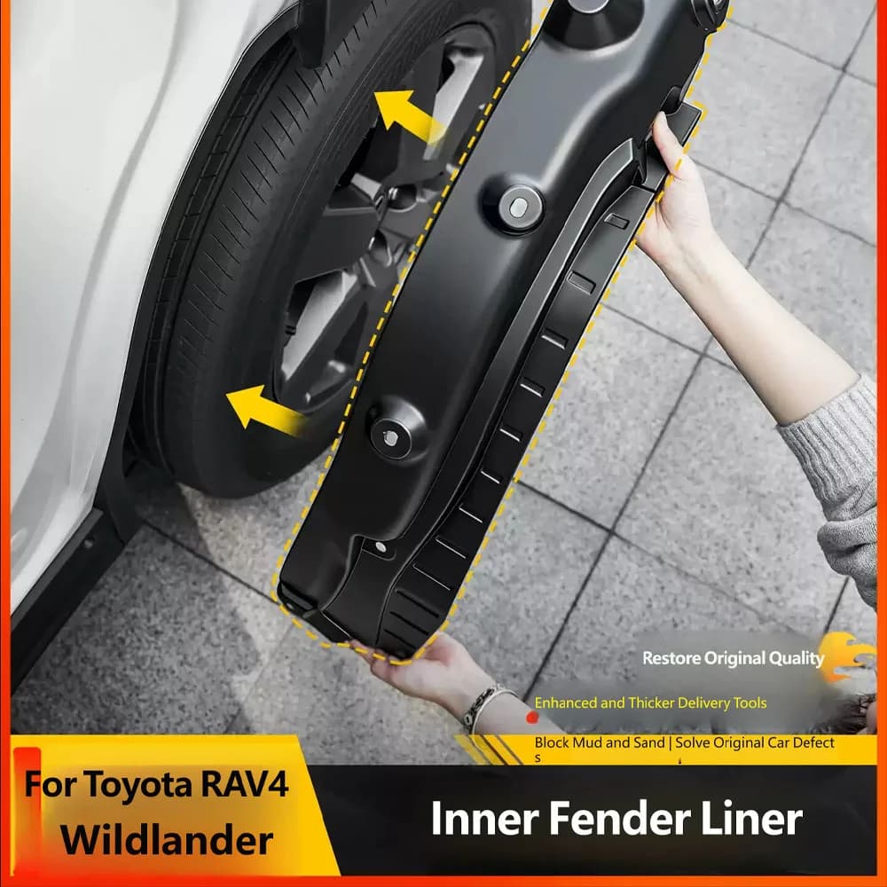 Rear wheel lined fender For Toyota RAV4 Wildlander 2026 Hybrid Style Car Cover Trim accessories