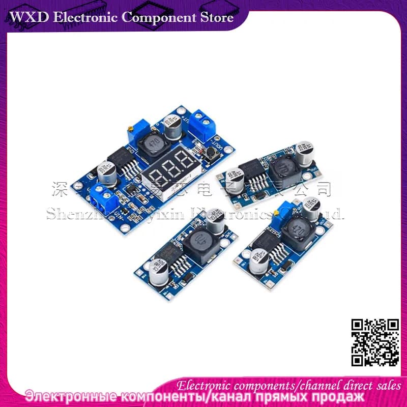 3A Adjustable Step-Down Module LM2596 Regulator 24V to 12V 5V 3V   DC-DC step-down power supply modules