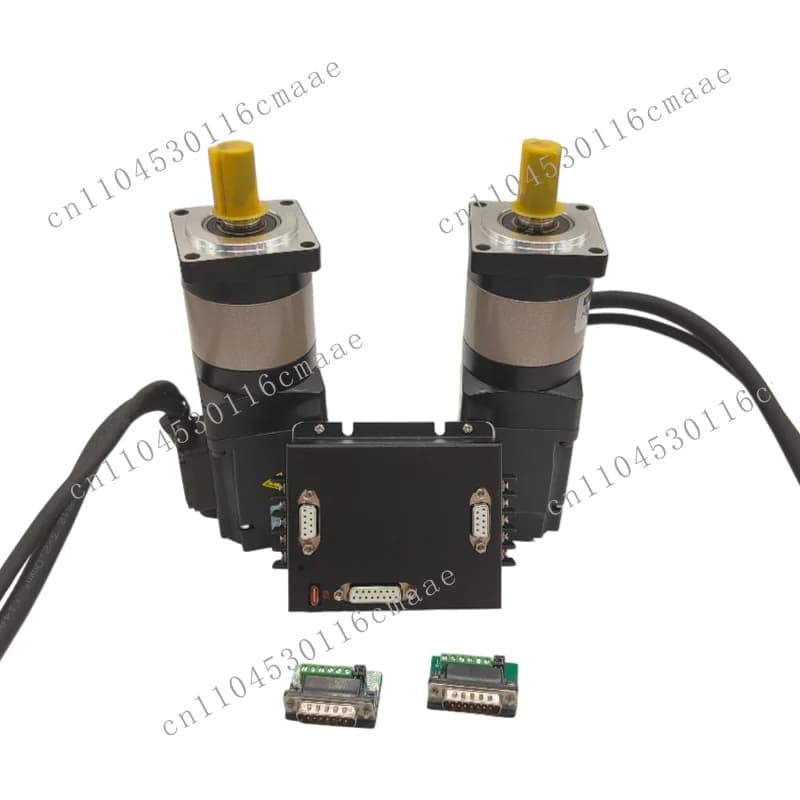 High Torque  Servo Motor 200W 400W 600W 24V 48V Planetary Gear Reducer with Dual Drive Controller