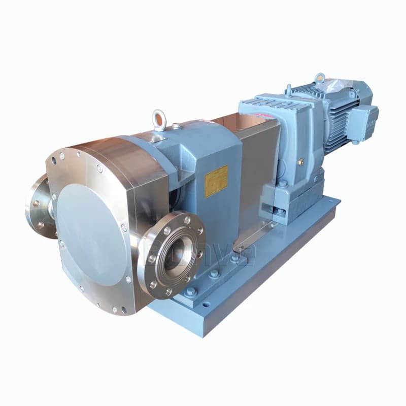 Industrial Heating Jacket Rotor Pump for High Viscosity Adhesive SS316L Rotary Lobe Pump for Resin Glue and Sealant Transfer