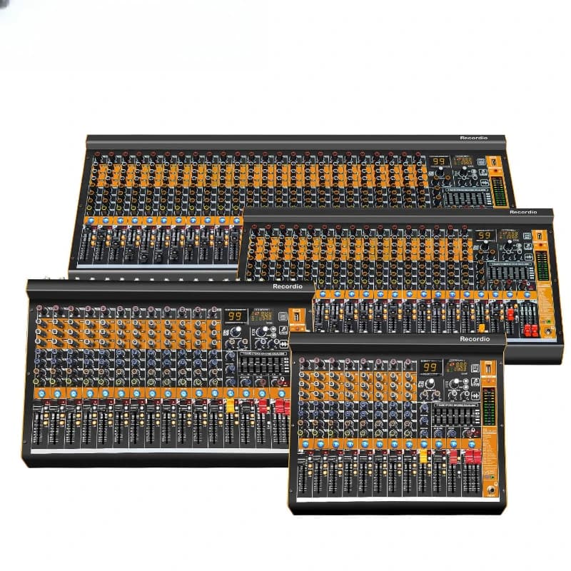 MV24 Mixer Stage Professional Mixer Bar Recording Bluetooth DJ Audio DJing USB Sound Card