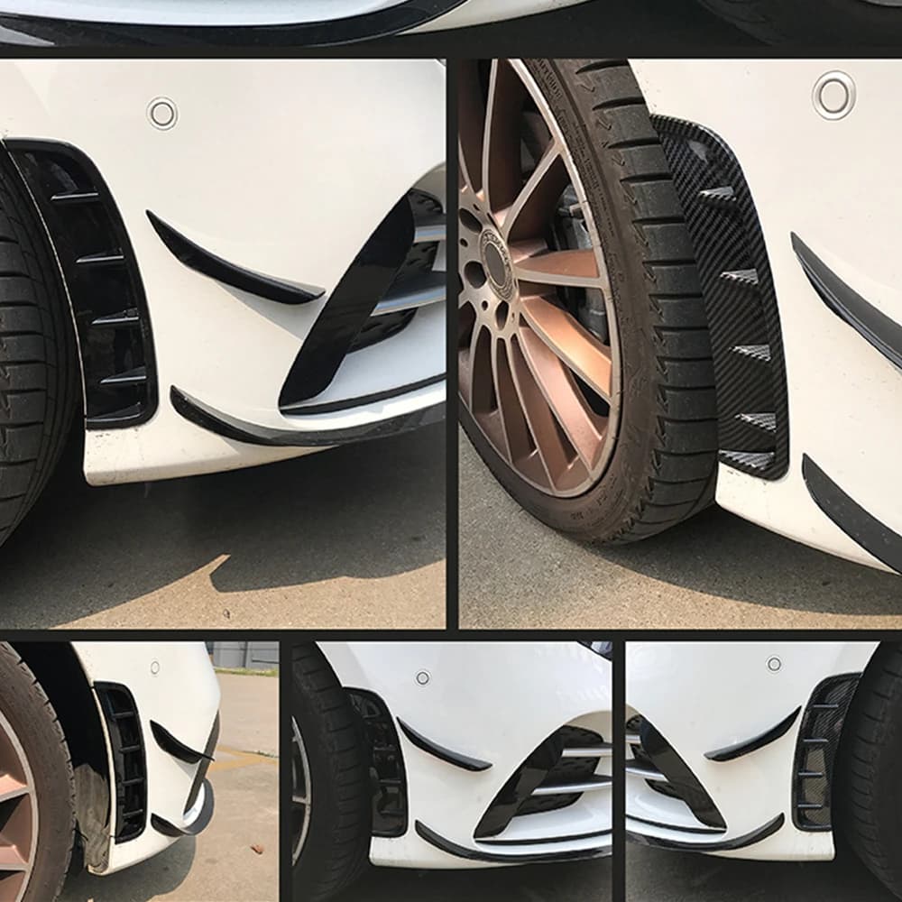 ​1 Pair Car Front Bumper Wind Knife Grille Trim Cover for MercedesBenz Hatchback Sedan W177 A180l A200l 2018-2022