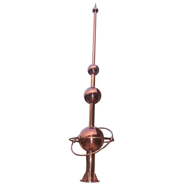 5-meter spherical tower rose gold lightning rod connector