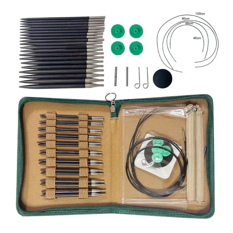 Ebony removal ring needle rope change ring needle set of 10 3.0-6 mmPU bag
