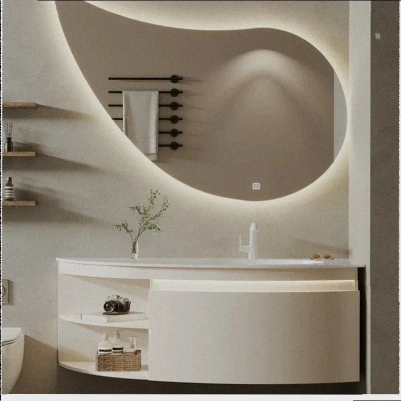 Unique Organizers Bathroom Cabinet Waterproof Multiple Purpose Bathroom Shelves Luxury Full Set Mobiletto Bagno Home Furniture