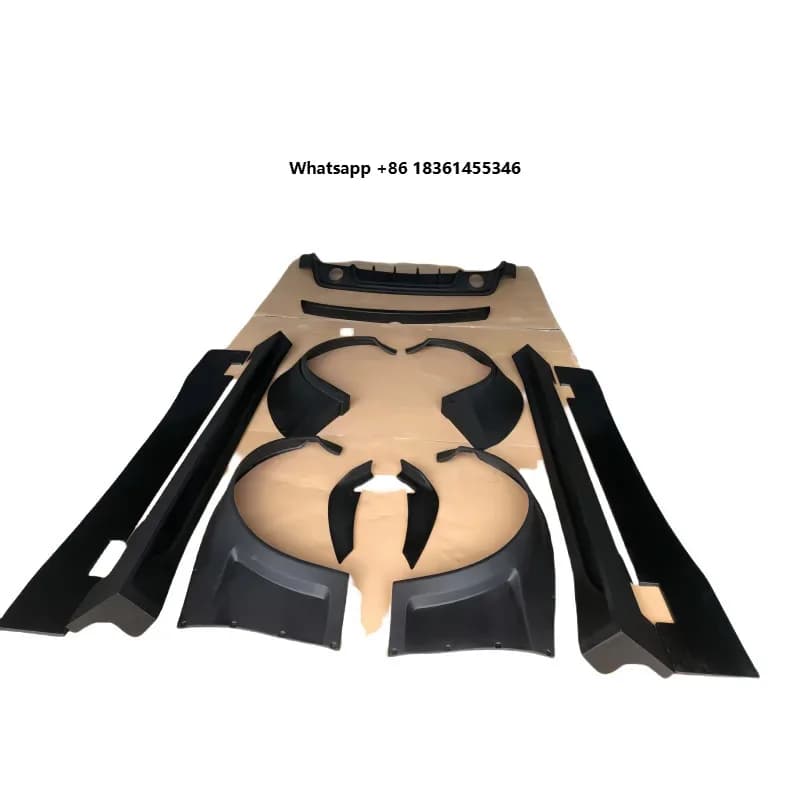 Wide-body and Large Front Apron Includes Wheel Archesd Carbon Fiber Rear Wing Suitable for W204 with