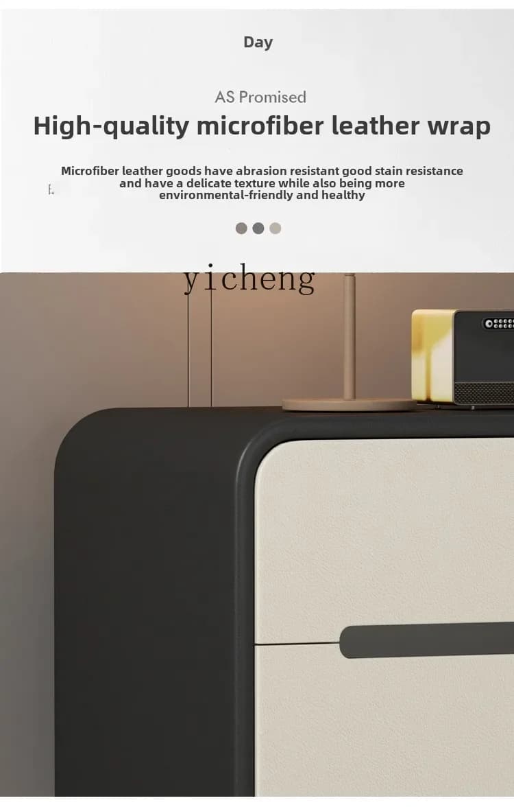 v9.10- all solid wood bedside table light luxury high-end storage box Italian minimalist bedroom cabinet