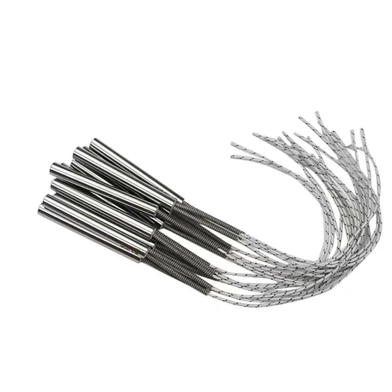 5pcs Stainless Steel 220V 6mm Tube Diameter Mold Cartridge Heater 40-200mm Tube Length 80-300W Heating Element Custom Acceptted