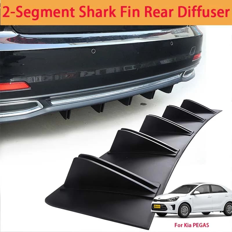 For Kia PEGAS Shark Fin Rear Diffuser Split Chassis Spoiler Auto Aerodynamic Parts Aerodynamic Modification