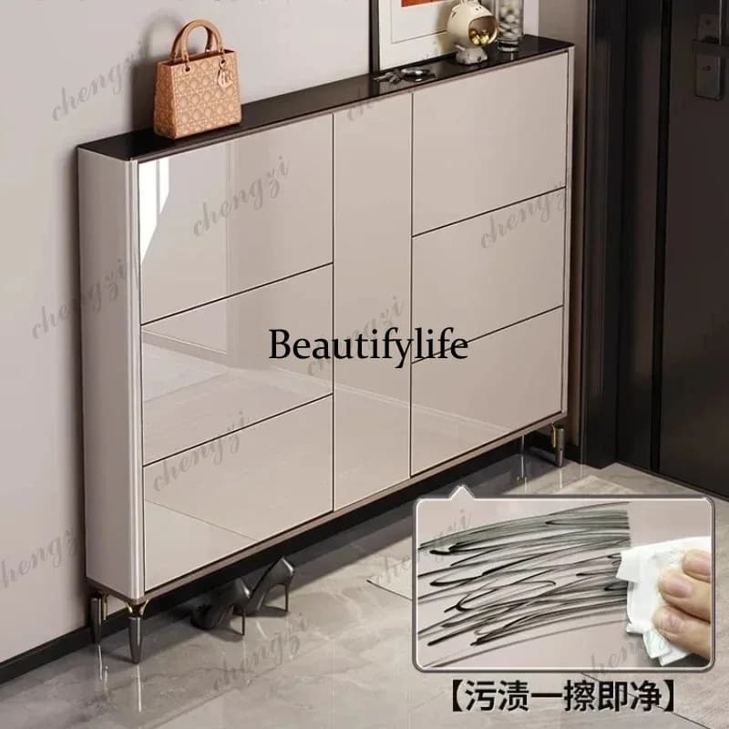 K182 For Living Room Modern Shoe Cabinet Entryway Open Cabinets Shoes Organization Wooden Shoe Rack Bench Shoes Storage Furnitur
