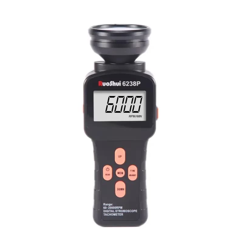 6238P RuoShui 60 to 39999 RPM/FPM Digital Stroboscope Tachometer