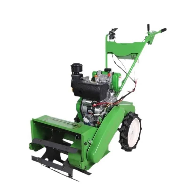 Four-wheel drive diesel multi-functional micro-tiller, lawn mower, mower, lawn mower