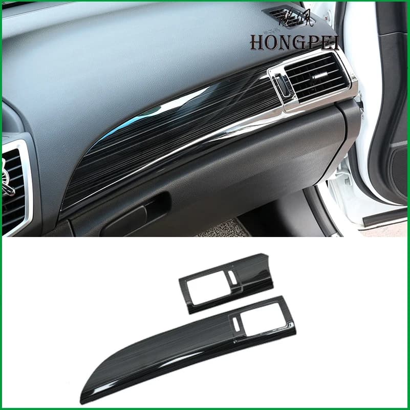 Car Styling For Honda Accord 2013-2016 9th Instrument Vent Center Control Panel Cover Trim Decorate Moulding Auto Accessories