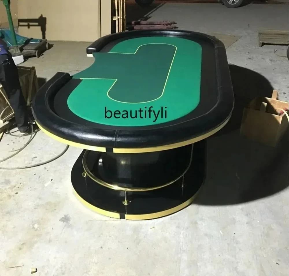 yj57 Luxury Racing Club Club Chip Game Texas Poker Table