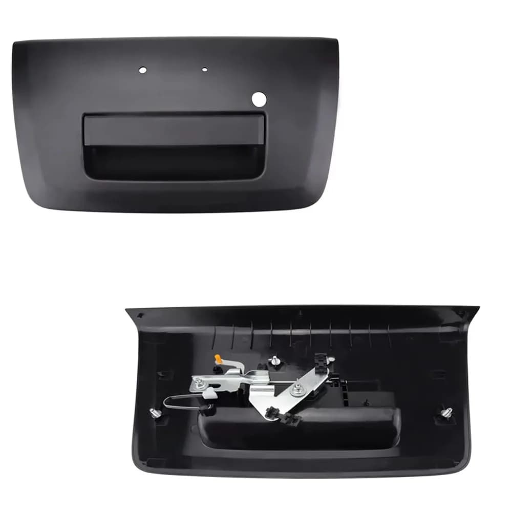Tailgate Door Handle Exterior 2005-2014 for Nissan Frontier with Key Hole Outer Rear Textured Black Tailgate Latch Assembly