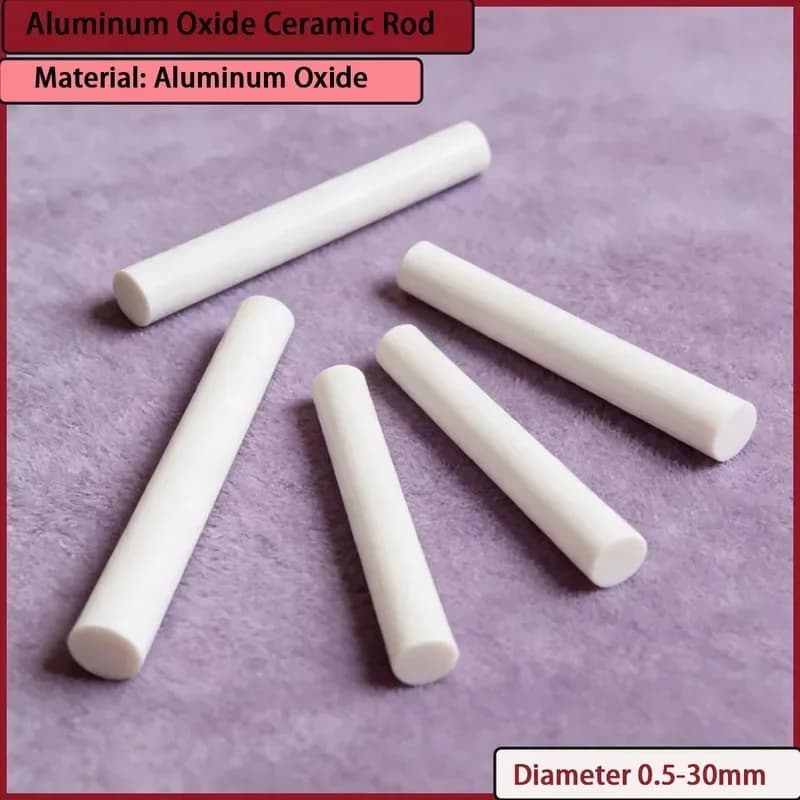 Alumina Ceramic Round Rod 0.5-30mm Dia High Purity For Industrial Applications