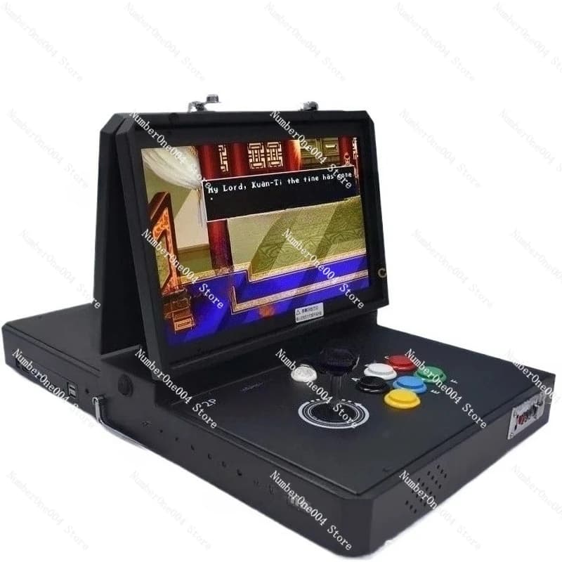 Home Arcade Game Machine Portable Folding Portable Double Screen Joystick All-in-one Machine
